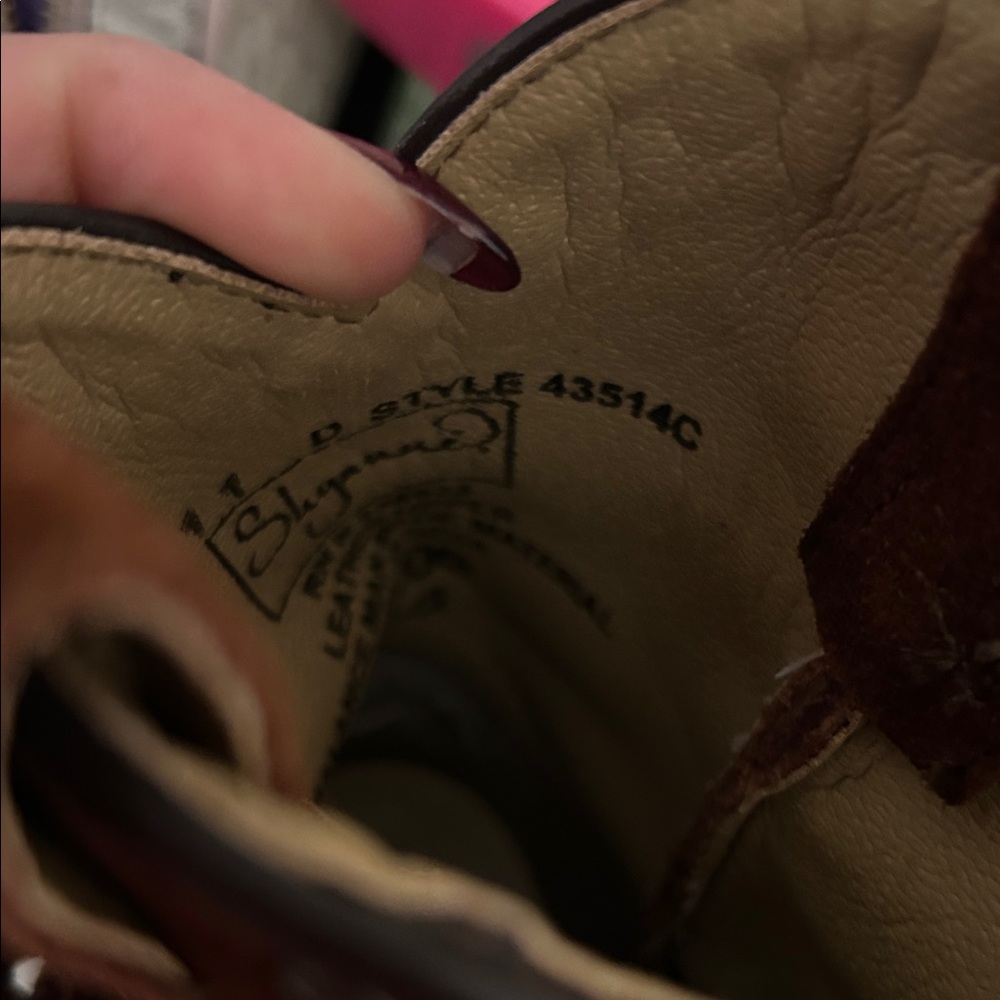 Tony Lama Brown Fringe Ankle Boots - Picture 2 of 3